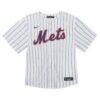 New York Mets Nike Toddler Home Game Jersey - White - Side View