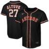 Jose Altuve Houston Astros Nike Youth Fashion Replica Player Jersey - Black - Front View
