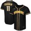 Jackson Chourio Milwaukee Brewers Nike Youth Fashion Replica Player Jersey - Black - Front View