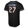 Seiya Suzuki Chicago Cubs Nike Youth Fashion Replica Player Jersey - Black - Detail View
