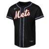 Juan Soto New York Mets Nike Youth Fashion Replica Player Jersey - Black - Side View
