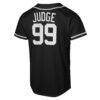 Aaron Judge New York Yankees Nike Youth Fashion Replica Player Jersey - Black - Detail View