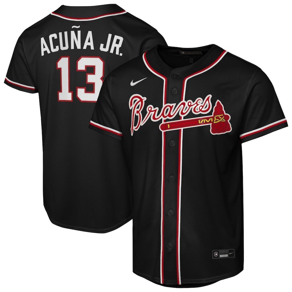 Ronald Acuña Jr. Atlanta Braves Nike Youth Fashion Replica Player Jersey