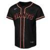 Matt Chapman San Francisco Giants Nike Youth Fashion Replica Player Jersey - Black - Side View