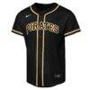 Paul Skenes Pittsburgh Pirates Nike Youth Fashion Replica Player Jersey - Black - Side View