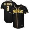 Jackson Merrill San Diego Padres Nike Youth Fashion Replica Player Jersey - Black - Front View