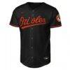 Baltimore Orioles Nike Youth Alternate Stadium Jersey - Black - Side View