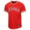 Los Angeles Angels Nike Youth Alternate Stadium Jersey - Red - Side View