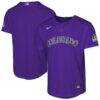 Colorado Rockies Nike Youth Alternate 2 Stadium Jersey - Purple - Front View