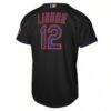 Francisco Lindor New York Mets Nike Youth Alternate Stadium Player Jersey - Black - Detail View