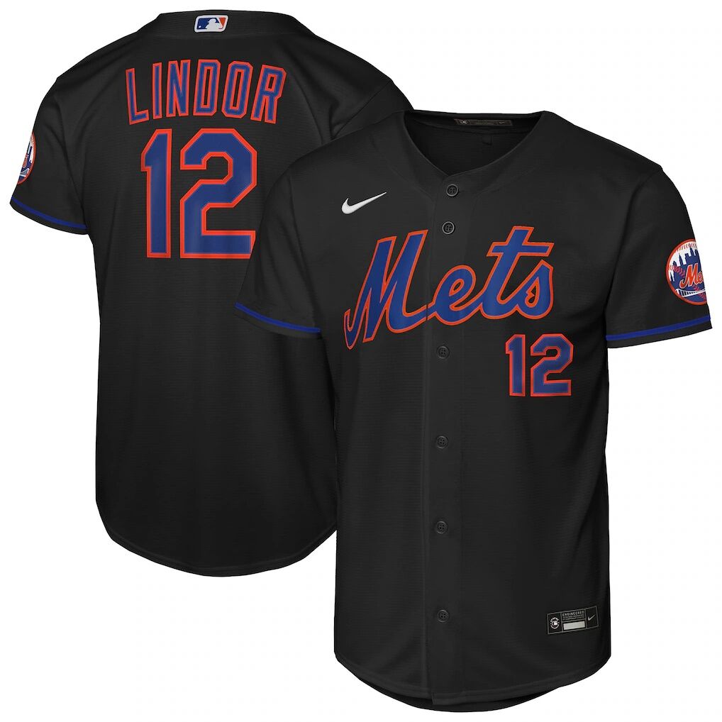 Francisco Lindor New York Mets Nike Youth Alternate Stadium Player Jersey