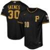 Paul Skenes Pittsburgh Pirates Nike Youth Alternate Stadium Jersey - Black - Front View