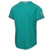 Miami Marlins Nike Youth Alternate Stadium Jersey - Teal - Detail View
