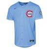 Chicago Cubs Nike Youth Alternate 2 Stadium Jersey - - Side View