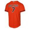 Jackson Holliday Baltimore Orioles Nike Youth Alternate 2 Stadium Player Jersey - Orange - Detail View
