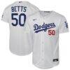Mookie Betts Los Angeles Dodgers Nike Youth Home Stadium Jersey - White - Front View