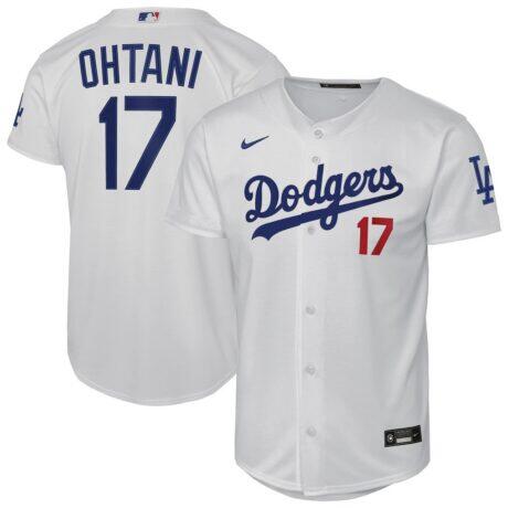 Shohei Ohtani Los Angeles Dodgers Nike Youth Home Stadium Jersey - White - Front View
