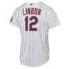Francisco Lindor New York Mets Nike Youth Home Stadium Player Jersey - White - Detail View