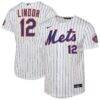 Francisco Lindor New York Mets Nike Youth Home Stadium Player Jersey - White - Front View