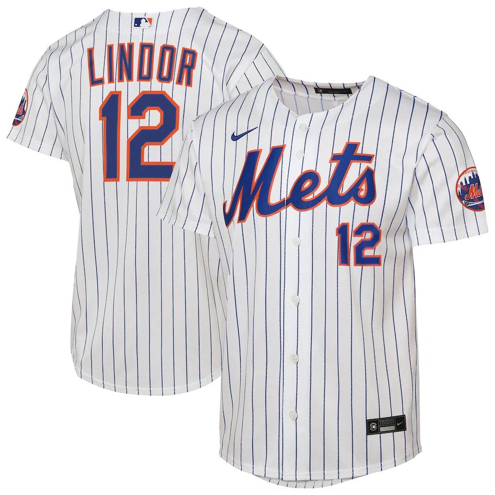 Francisco Lindor New York Mets Nike Youth Home Stadium Player Jersey