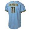 Jackson Chourio Milwaukee Brewers Nike Youth Road Stadium Jersey - Powder Blue - Detail View