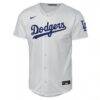Los Angeles Dodgers Nike Youth Alternate Stadium Jersey - White - Side View