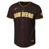 San Diego Padres Nike Youth Home Stadium Jersey - Brown - Side View