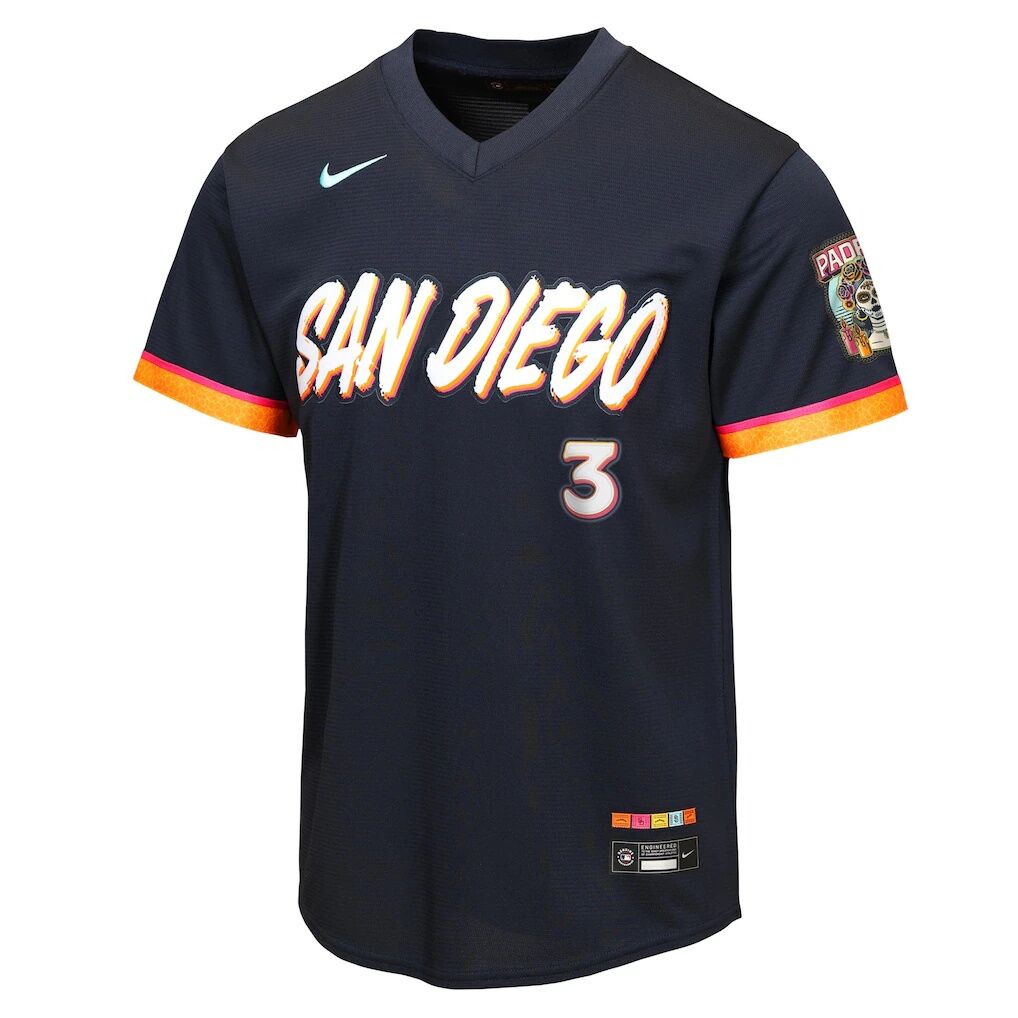 Jackson Merrill San Diego Padres Nike Youth 2026 City Connect Stadium Jersey - Obsidian