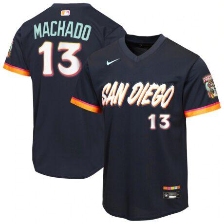 Manny Machado San Diego Padres Nike Youth 2026 City Connect Stadium Jersey - - Front View