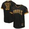 Paul Skenes Pittsburgh Pirates Nike Youth 2026 City Connect Stadium Jersey - Black - Front View