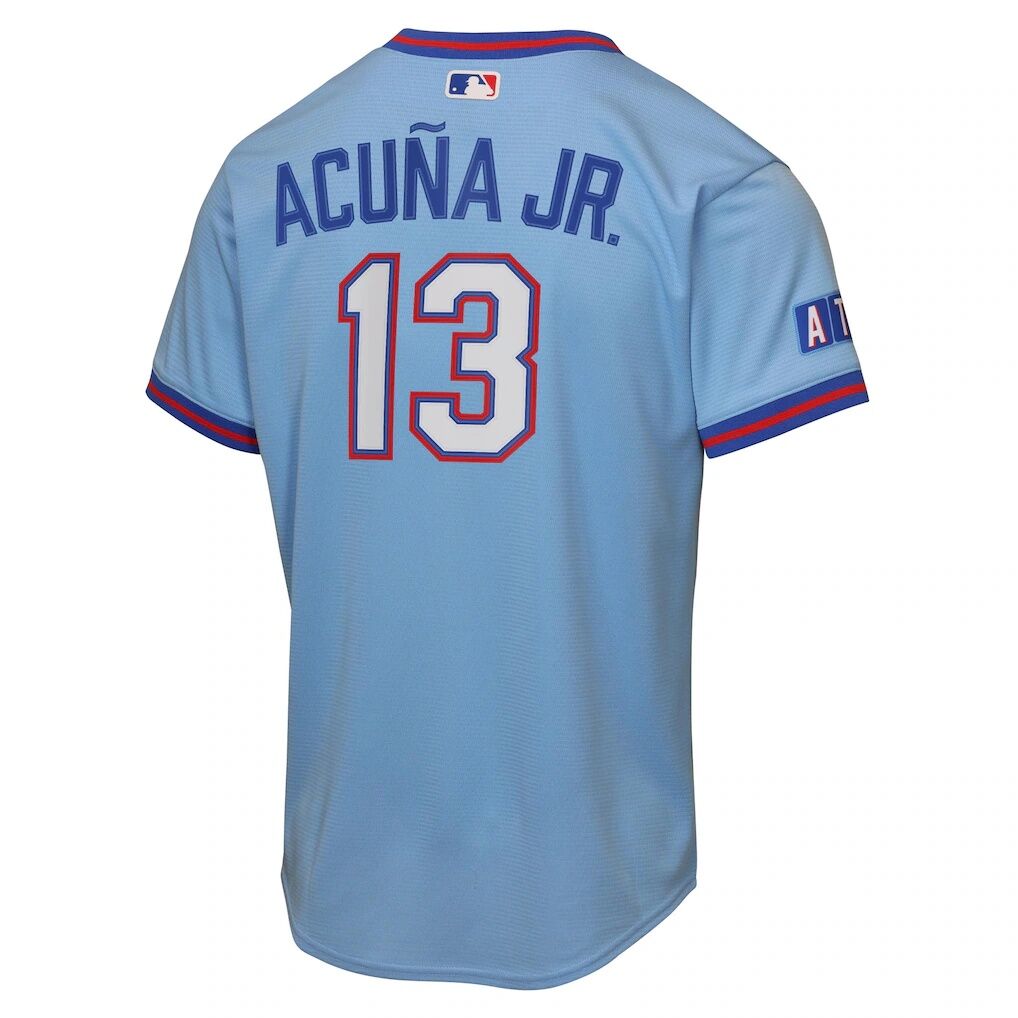 Ronald Acuña Jr. Atlanta Braves Nike Youth 2026 City Connect Stadium Jersey - Powder Blue