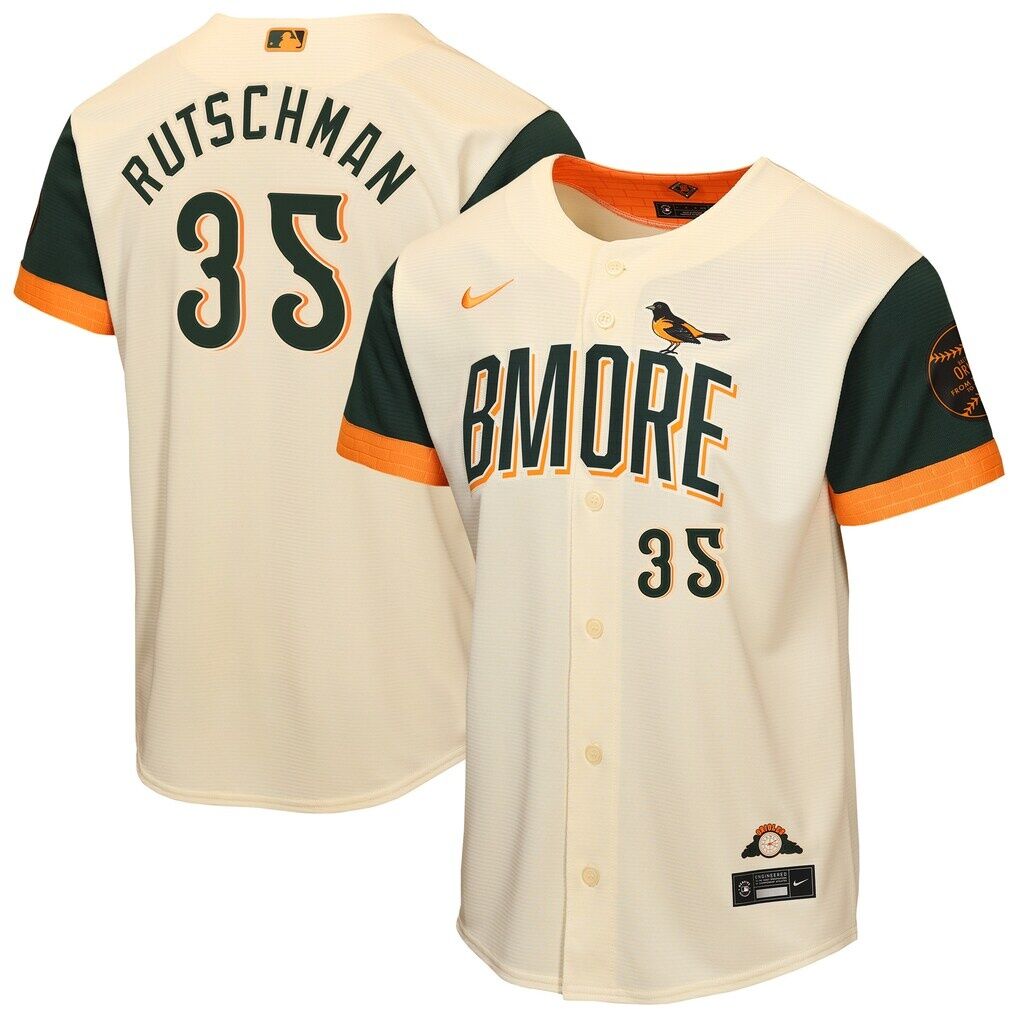 Adley Rutschman Baltimore Orioles Nike Youth 2026 City Connect Stadium Jersey