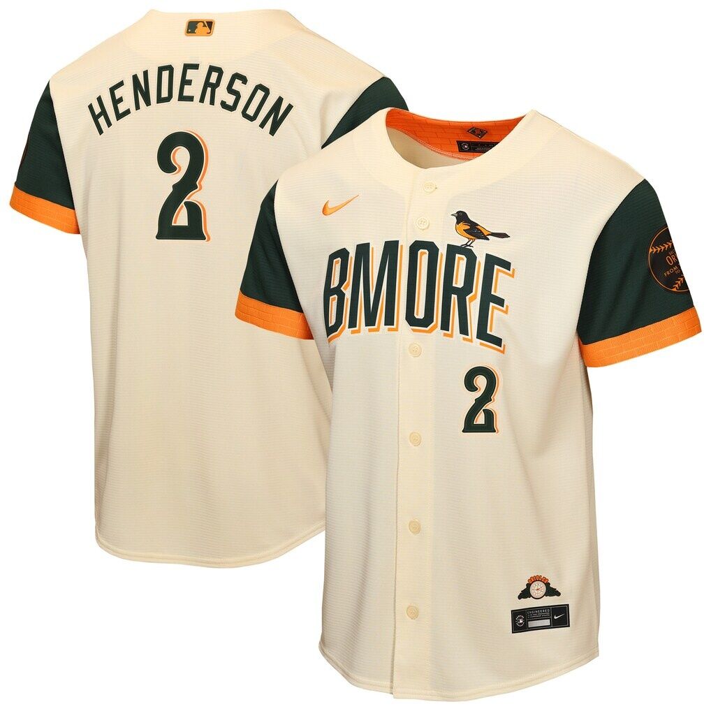 Gunnar Henderson Baltimore Orioles Nike Youth 2026 City Connect Stadium Jersey