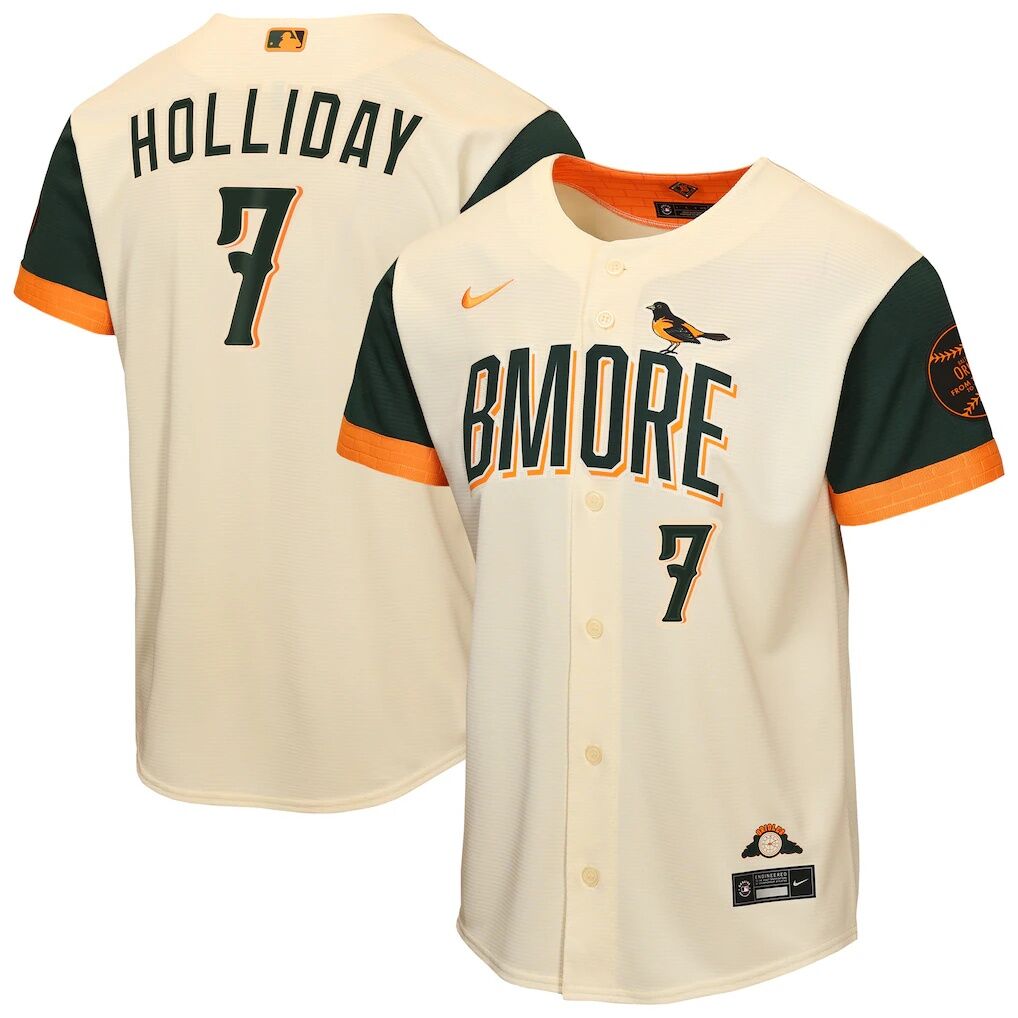Jackson Holliday Baltimore Orioles Nike Youth 2026 City Connect Stadium Jersey