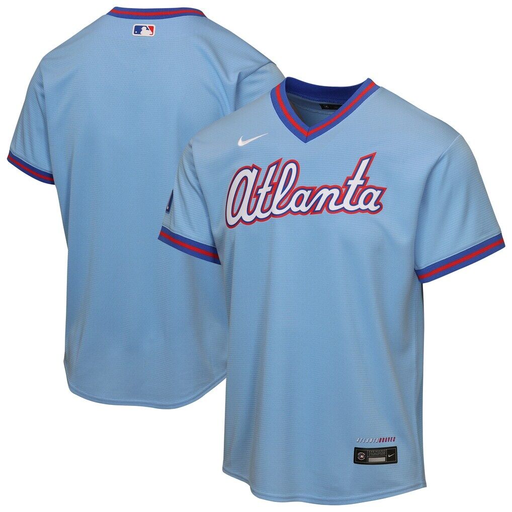 Atlanta Braves Nike Youth 2026 City Connect Stadium Jersey - Powder Blue