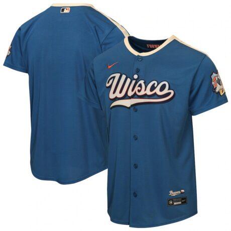 Milwaukee Brewers Nike Youth 2026 City Connect Stadium Jersey - - Front View