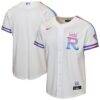 Kansas City Royals Nike Youth 2026 City Connect Stadium Jersey - White - Front View