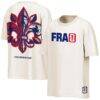 France Outerstuff FIFA World Cup 2026 Livery Oversized T-Shirt - Cream - Front View