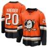 Chris Kreider Anaheim Ducks Fashion7 Home Breakaway Jersey - Orange - Front View