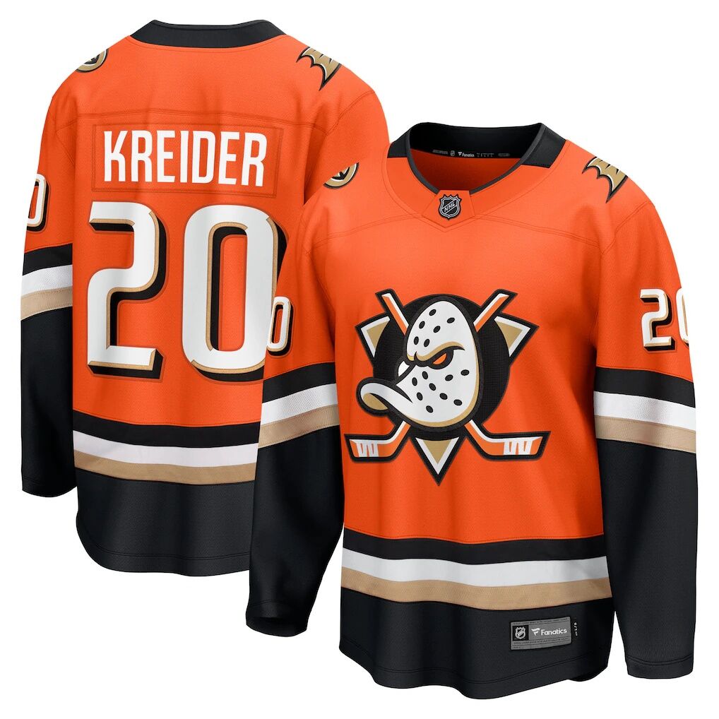 Chris Kreider Anaheim Ducks Fashion7 Home Breakaway Jersey