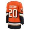 Chris Kreider Anaheim Ducks Fashion7 Women's Home Breakaway Player Jersey - Orange - Detail View