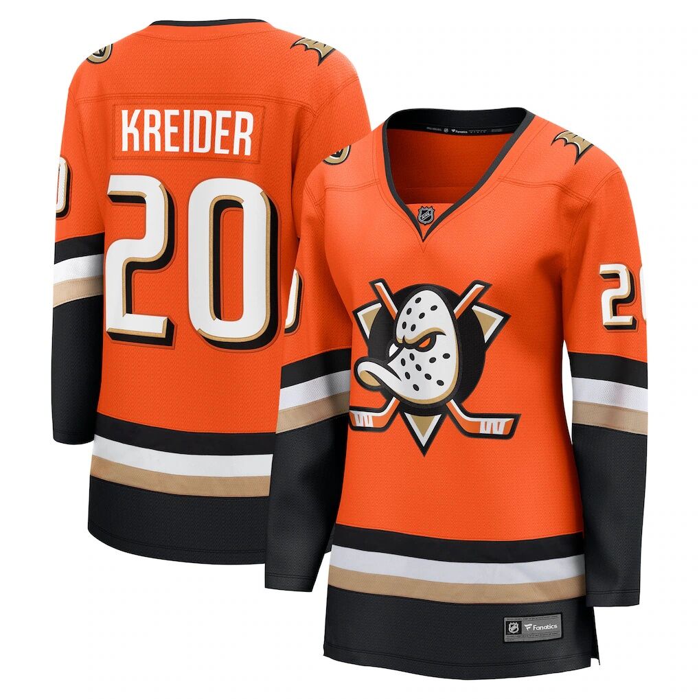 Chris Kreider Anaheim Ducks Fashion7 Women's Home Breakaway Player Jersey