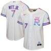 Bobby Witt Jr. Kansas City Royals Nike Youth 2026 City Connect Stadium Jersey - White - Front View