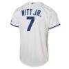 Bobby Witt Jr. Kansas City Royals Nike Youth Home Stadium Jersey - White - Detail View