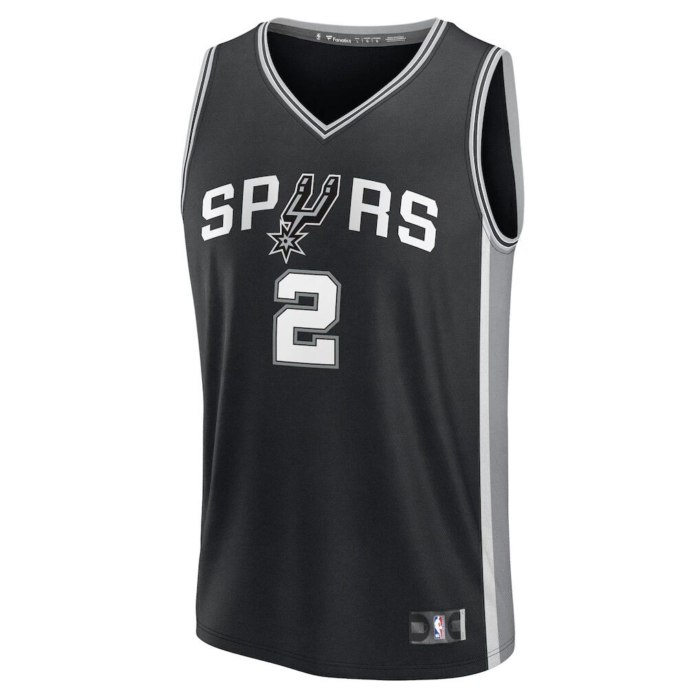 Dylan Harper San Antonio Spurs Fashion7 2025 NBA Draft First Round Pick Fast Break Replica Jersey - Icon Edition