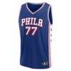 V. J. Edgecombe Philadelphia 76ers Fashion7 Youth 2025 NBA Draft First Round Pick Fast Break Replica Jersey - Icon Edition - - Back View
