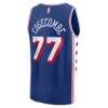 V. J. Edgecombe Philadelphia 76ers Fashion7 Youth 2025 NBA Draft First Round Pick Fast Break Replica Jersey - Icon Edition - - Side View
