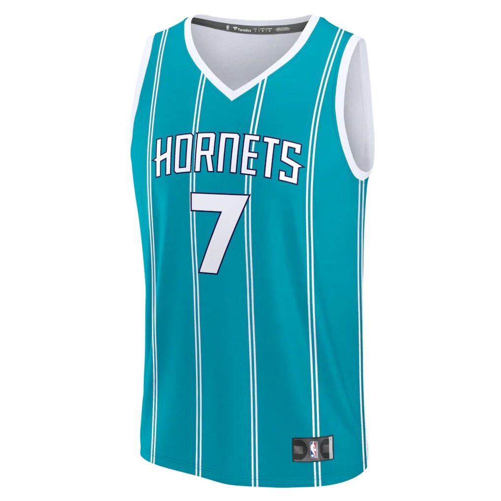 Kon Knueppel Charlotte Hornets Fashion7 2025 NBA Draft First Round Pick Fast Break Replica Jersey – Icon Edition