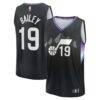 Ace Bailey Utah Jazz Fashion7 2025 NBA Draft First Round Pick Fast Break Replica Jersey - Black - Front View