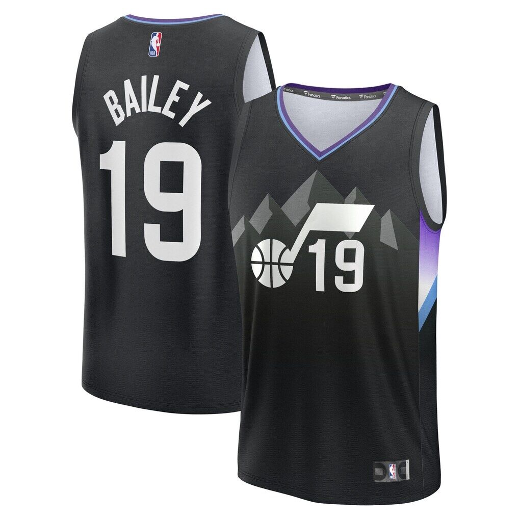 Ace Bailey Utah Jazz Fashion7 2025 NBA Draft First Round Pick Fast Break Replica Jersey - Statement Edition